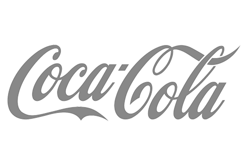 grey Coca-Cola logo