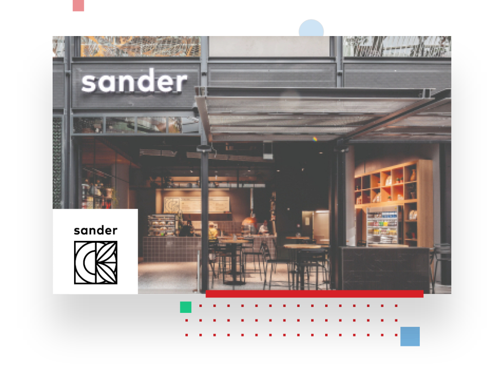 sander store mit Logo über den Ausblick der Erfolgsgeschichte