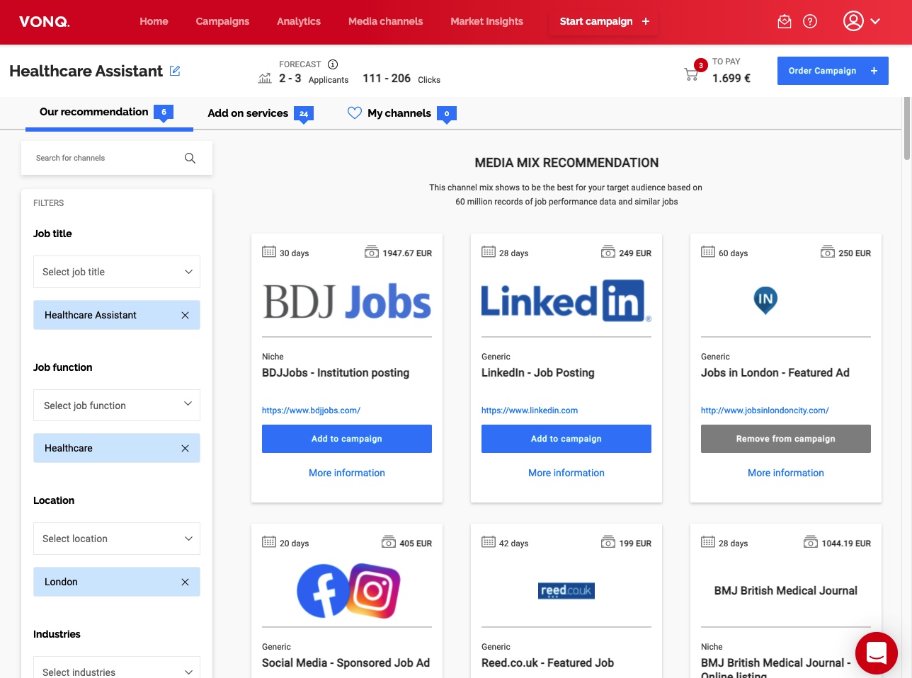 Job Marketing Platform Marketplace