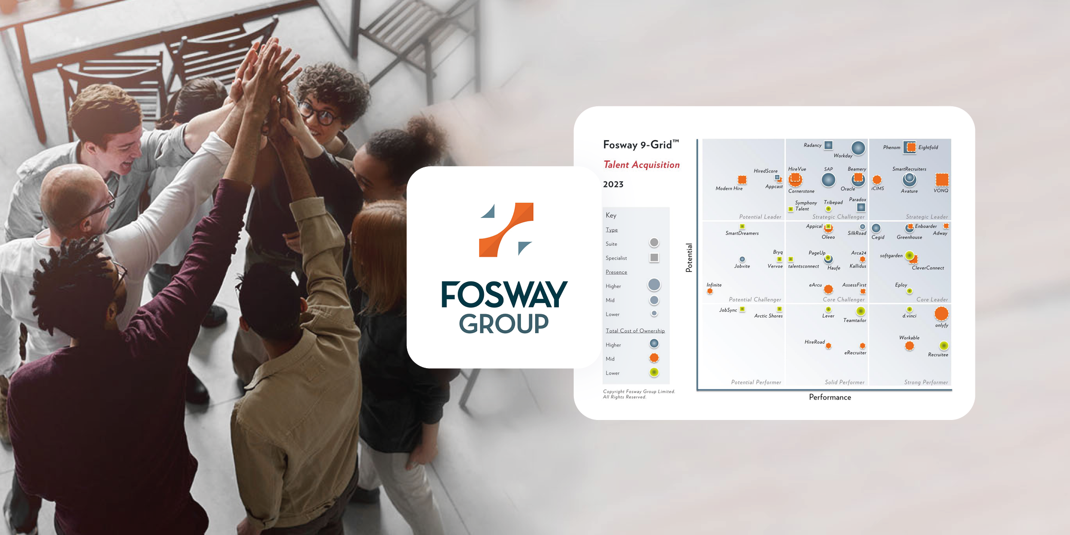 Team celebrates recognition as strategic leader at Fosway